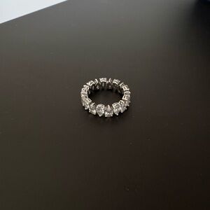 Swarovski Silver Crystal Band Ring